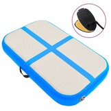 Opblaasbare Gymnastiekmat met Pomp - 60x100x20 cm Blauw - 59% Korting
