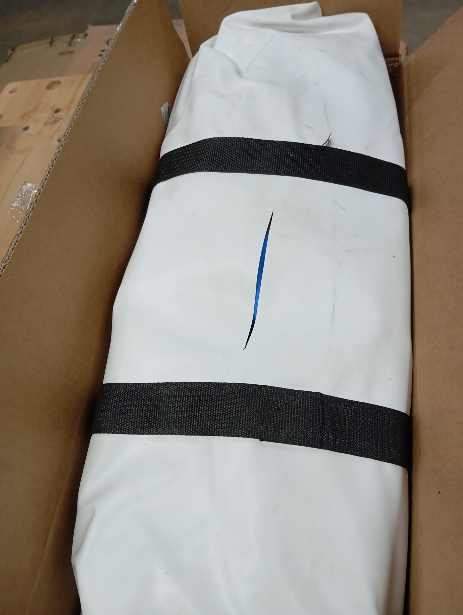Opblaasbare Gymnastiekmat met Pomp - 60x100x20 cm Blauw - 59% Korting