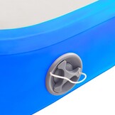 Opblaasbare Gymnastiekmat met Pomp - 60x100x20 cm Blauw - 59% Korting