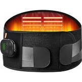 Verwarmde Rugband met Massage - 7 Warmte-/Massagestanden - Zwart - 33% Korting