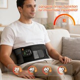 Verwarmde Rugband met Massage - 7 Warmte-/Massagestanden - Zwart - 33% Korting