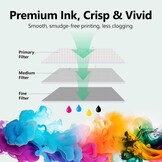 COLORETTO 305XL Gereviseerde Inktcartridges Compatibel met HP 305 XL voor 6400e 6420e 6430e 6432e 6452 6450e 6455e 1 Zwart & 1 Kleur Combo Pack, Hoge Paginaopbrengst, 750 Pagina’s