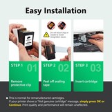 COLORETTO 305XL Gereviseerde Inktcartridges Compatibel met HP 305 XL voor 6400e 6420e 6430e 6432e 6452 6450e 6455e 1 Zwart & 1 Kleur Combo Pack, Hoge Paginaopbrengst, 750 Pagina’s