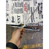 Luxe logeermatras - newspaper - camping matras - reismatras - opvouwbaar matras - 200 x 70 x 15 - met kussens