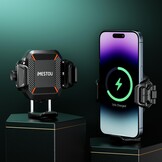 Motorfiets Telefoonhouder met 15W Draadloos Laden & 36W USB-C, Schokabsorberend