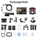 Icefox 4K Action Camera (Zwart) - Waterdicht tot 30m met WiFi & 29% Korting