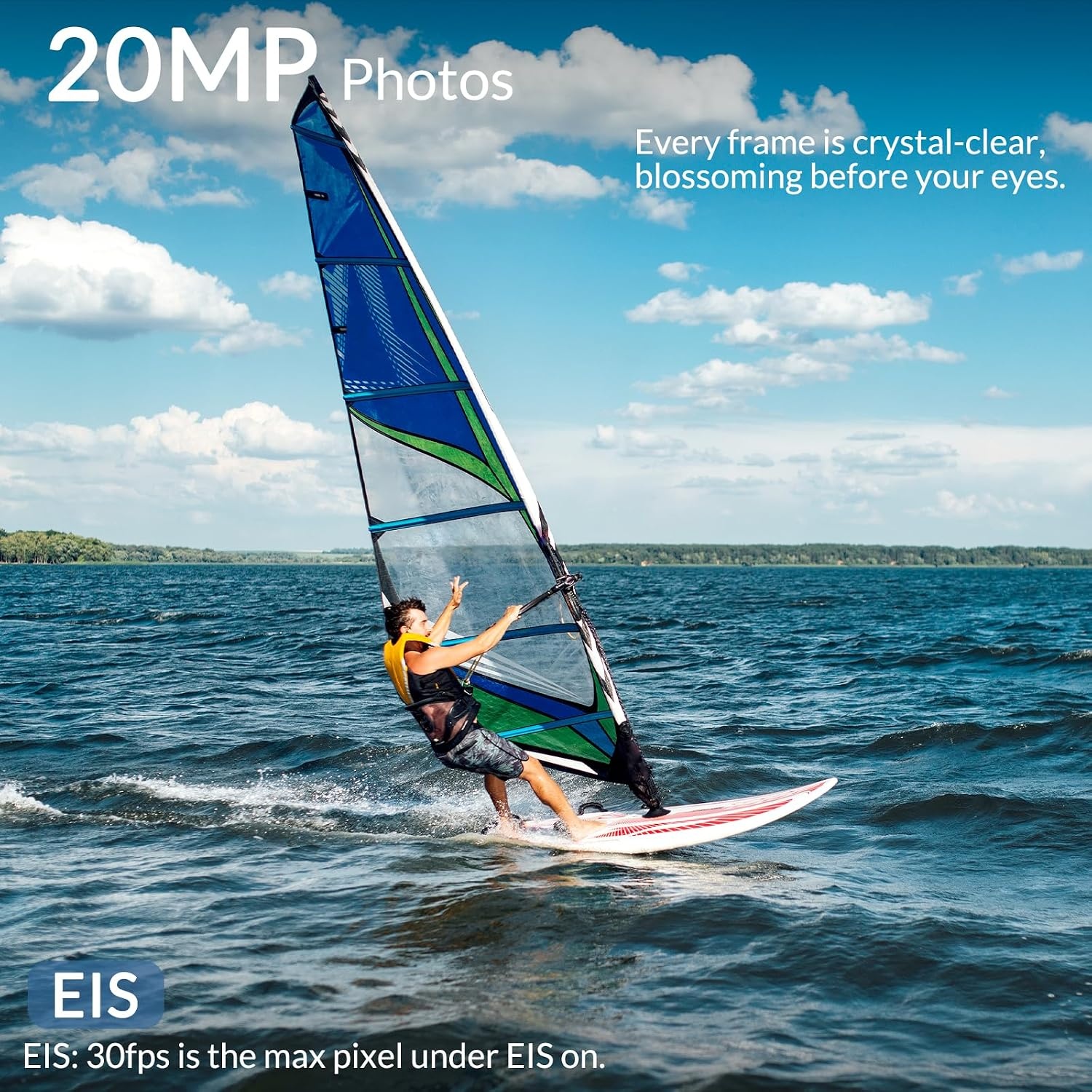 Icefox 4K Action Camera (Zwart) - Waterdicht tot 30m met WiFi & 29% Korting