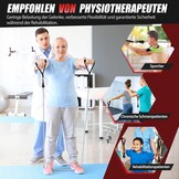 Fitnessbandenset, 68 kg, 5 verschillende sterktes, weerstandsbanden, set met handgrepen, enkelriemen en deuranker, draagbare rugzak, voor binnen en buiten