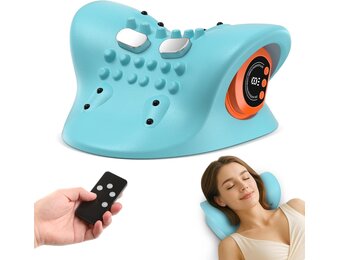 Draagbaar Nekmassageapparaat met Warmte & 3 Modi - 33% Korting