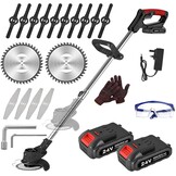24V Accu Grastrimmer - Draadloos, Telescopisch met 2 Batterijen - 34% Korting!