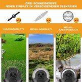 24V Accu Grastrimmer - Draadloos, Telescopisch met 2 Batterijen - 34% Korting!