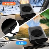 Autoverwarming, draagbare 12 V autoverwarming voor de winter, anti-condens, auto-ontdooier, snel opwarmende voorruitontdooier, ventilatorkachel voor auto, stekker in de auto sigarettenaansteker