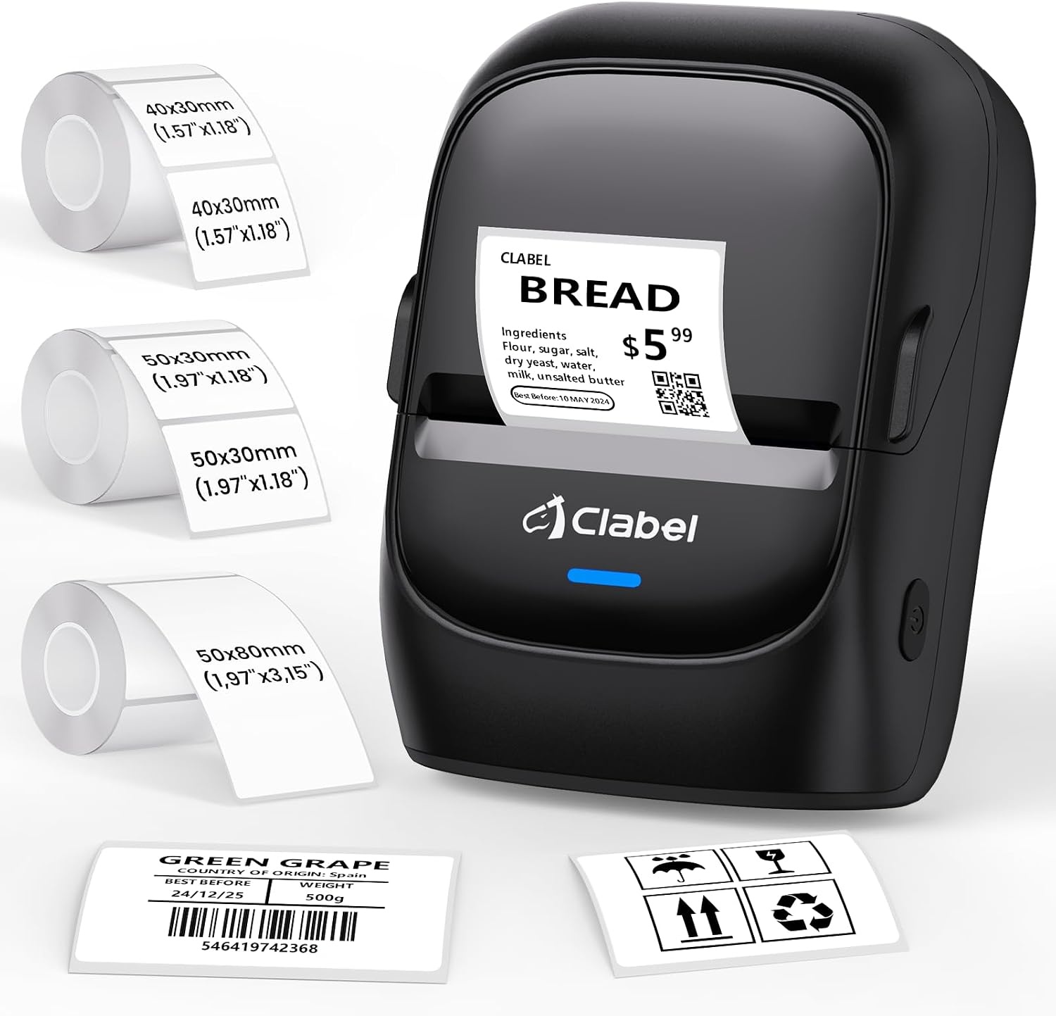 Draagbare Mini Etikettenprinter met Bluetooth - 34% Korting!