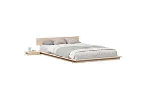 vidaXL Bedframe Hout Bruin 120x200 cm - 35% Korting