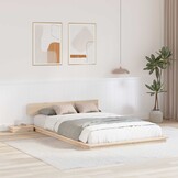 vidaXL Bedframe Hout Bruin 120x200 cm - 35% Korting