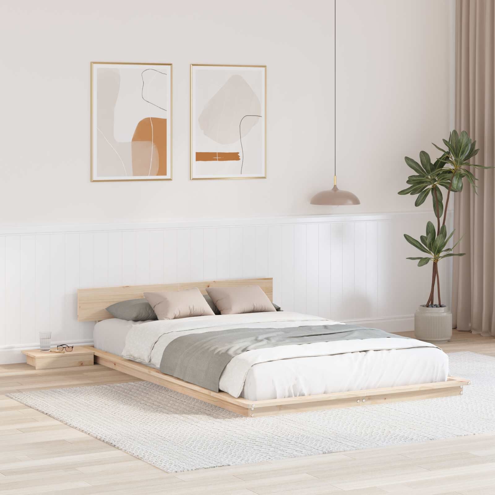 vidaXL Bedframe Hout Bruin 120x200 cm - 35% Korting