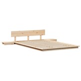 vidaXL Bedframe Hout Bruin 120x200 cm - 35% Korting