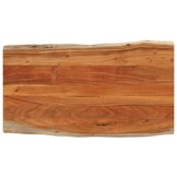 Acaciahout Tafelblad Rechthoekig Natuurlijke Rand 110x60 cm - 34% Korting