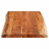 Acaciahout Tafelblad Rechthoekig Natuurlijke Rand 110x60 cm - 34% Korting