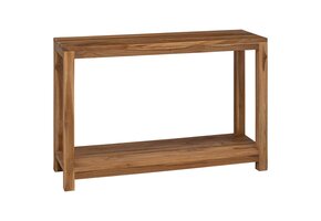 VidaXL Wandtafel Massief Teakhout Naturel 110x35x75 cm - 35% Korting