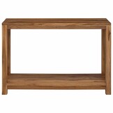 VidaXL Wandtafel Massief Teakhout Naturel 110x35x75 cm - 35% Korting