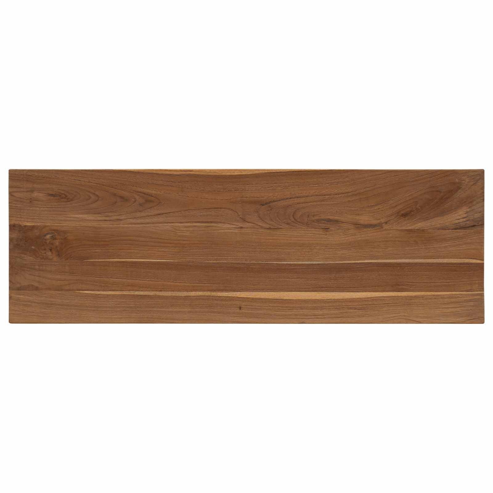 VidaXL Wandtafel Massief Teakhout Naturel 110x35x75 cm - 35% Korting
