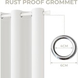Thermogordijn voor Kastdeur & Kleedcabine, Ondoorzichtig Wit, 132x195 cm - 33% Korting