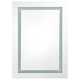 Badkamerkast met spiegel & LED, 50x13x70 cm grijs - 35% Korting
