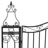 VidaXL Poort 121x8x120 cm Smeedijzer Zwart - 35% Korting