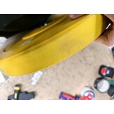 Bumper plate halterschijf 15 kg Geel Rubber Olympisch - 49% Korting