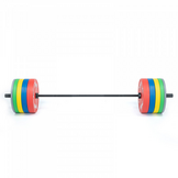 Bumper plate halterschijf 15 kg Geel Rubber Olympisch - 49% Korting