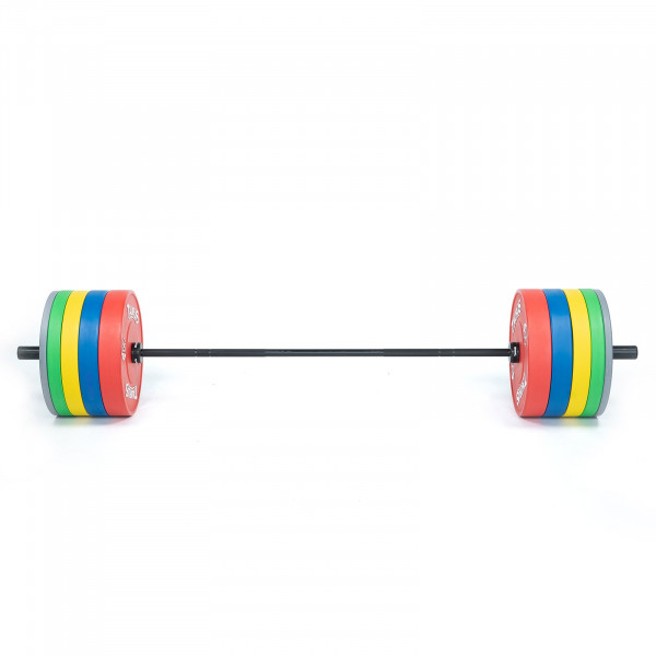 Bumper plate halterschijf 15 kg Geel Rubber Olympisch - 49% Korting