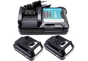 2x Makita 12V 2.0Ah Accupacks met Lader, 34% Korting