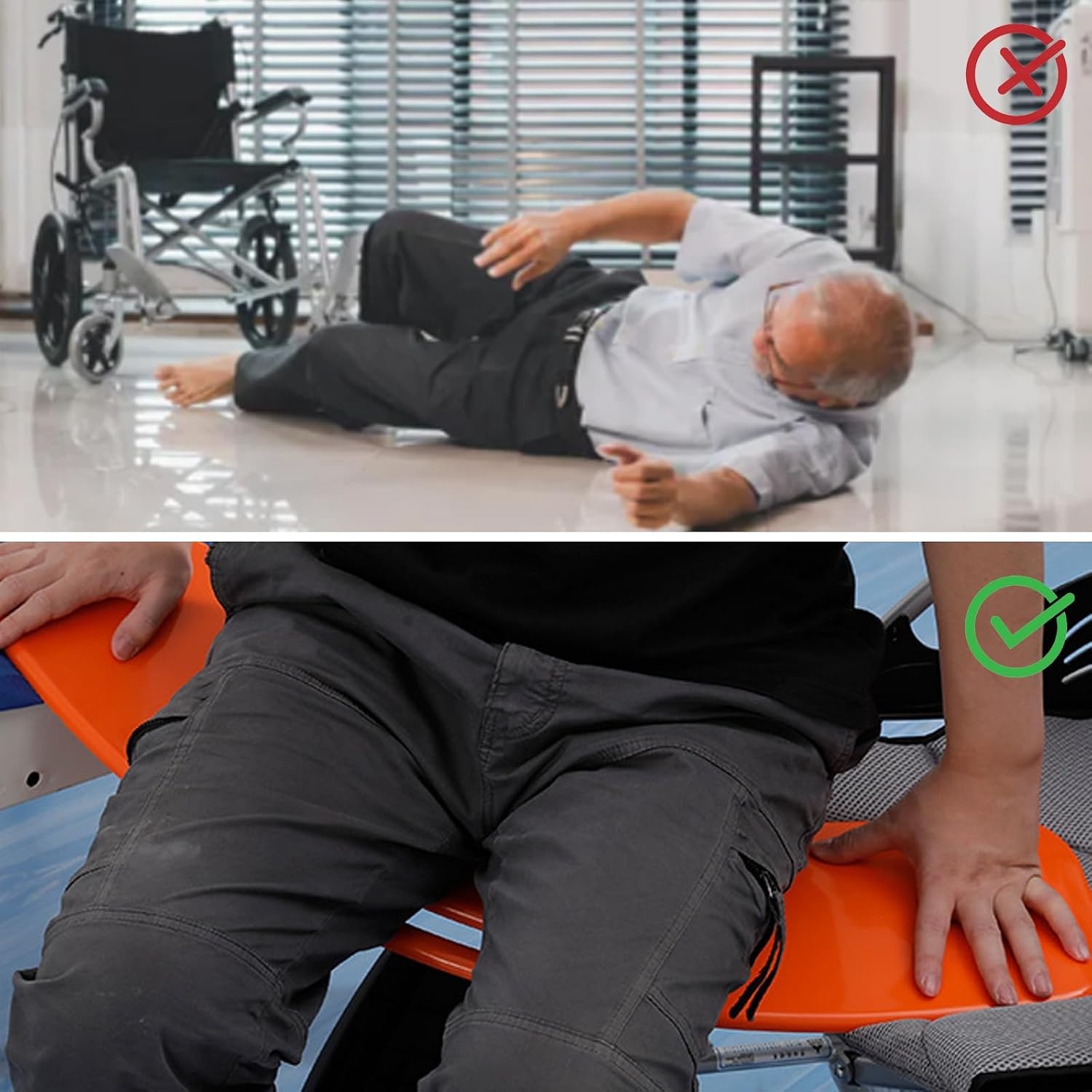 Transferplank 80x21 cm Oranje - Veilig Verplaatsen met 33% Korting
