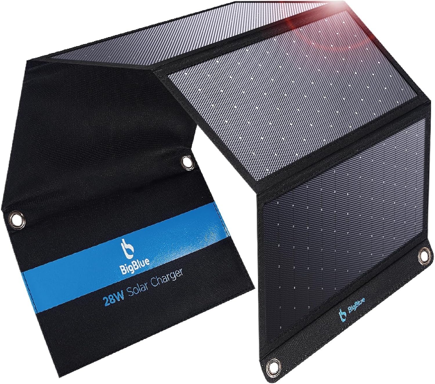 BigBlue 28W Draagbare Zonnelader - 3 USB Poorten, Waterdicht - 34% Korting