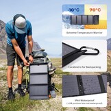 BigBlue 28W Draagbare Zonnelader - 3 USB Poorten, Waterdicht - 34% Korting