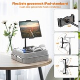 Verstelbare Tablet & Telefoon Kussenhouder - 360° Zwanenhals - 32% Korting