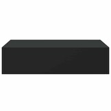 vidaXL Wandplanken 2 stuks met lade 40x23,5x10 cm Zwart MDF - 34% Korting