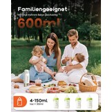Draagbare Flessenwarmer 600ml USB-C Accu - 34% Korting