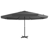 Parasol Antraciet 500 cm met Aluminium Paal - 35% Korting