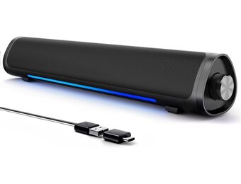 Desktop luidspreker met sfeerlicht, 53% korting