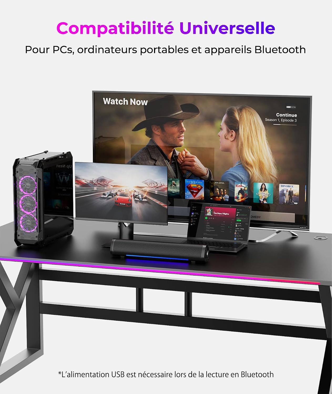 Desktop luidspreker met sfeerlicht, 53% korting