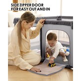 derimkcoa Baby Box met Speelmat - Grijs - 34% Korting