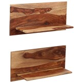 vidaXL Wandschappen Massief Acaciahout 2 stuks - 34% Korting!