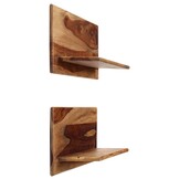 vidaXL Wandschappen Massief Acaciahout 2 stuks - 34% Korting!