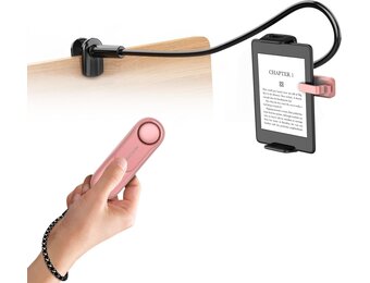 Roze Tabletstandaard met RF Afstandsbediening voor Kindle & E-readers - 33% Korting