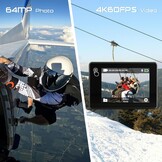 Apexcam M80PRO 4K Actiecamera - 48MP, 128GB, Waterdicht & 34% Korting