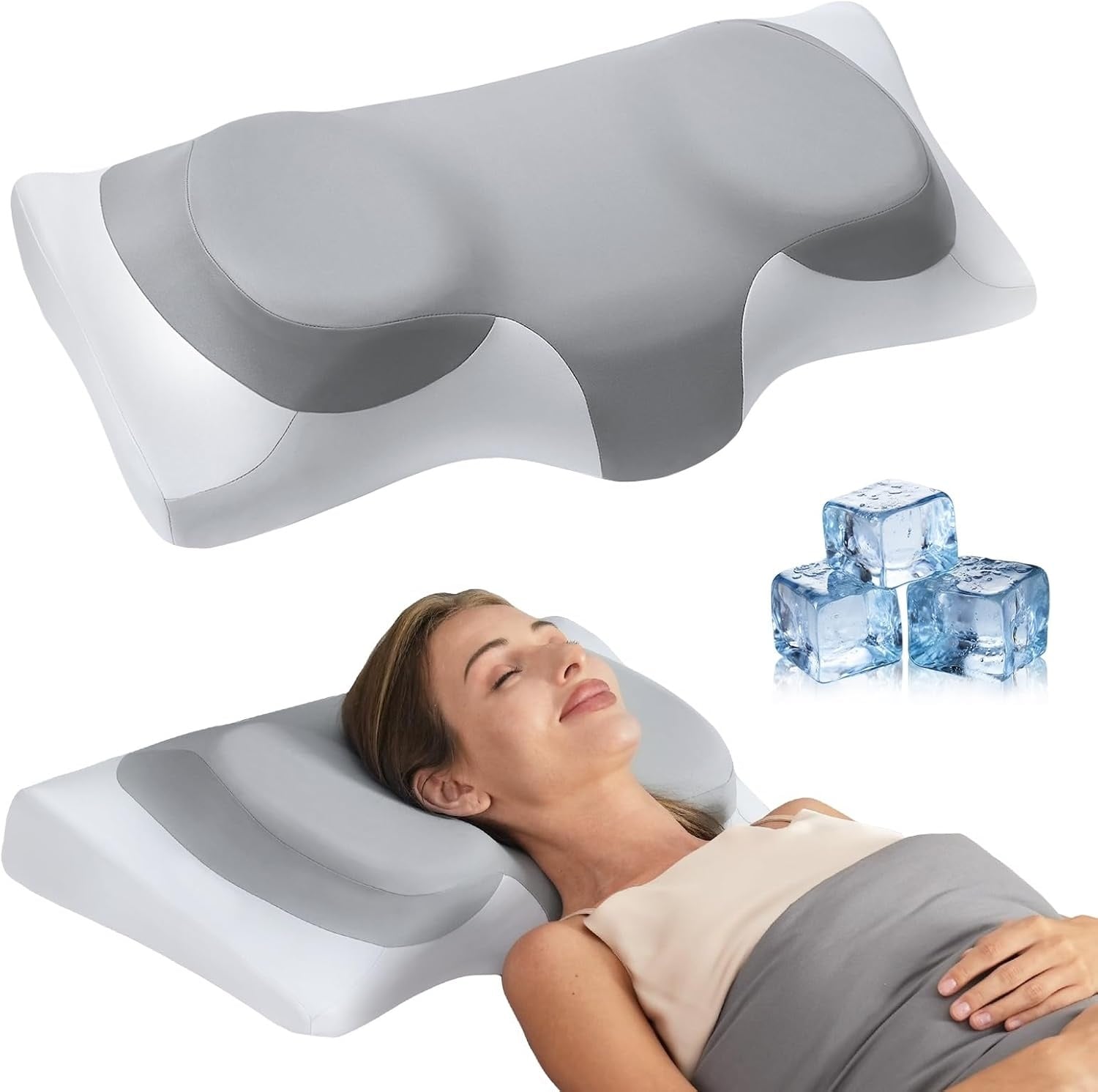 ABLEGRID Cervicaal Kussen: Nekpijn Verlichting & Koel Gel - 33% Korting
