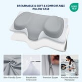 ABLEGRID Cervicaal Kussen: Nekpijn Verlichting & Koel Gel - 33% Korting