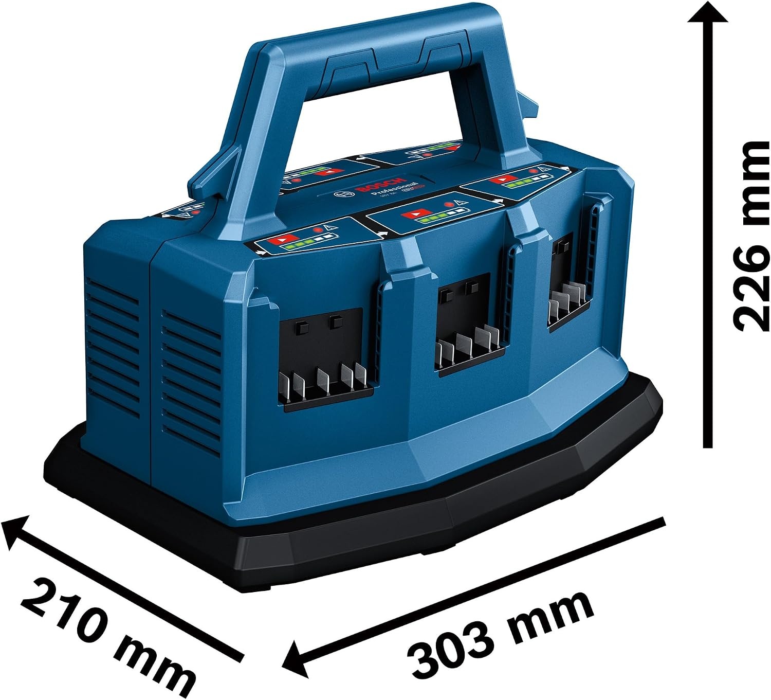 Bosch Professional 18V System multilader GAL 18V6-8 (acculaadstroom: 8 A, zonder accu's, incl. L-BOXX-adapter, in doos)